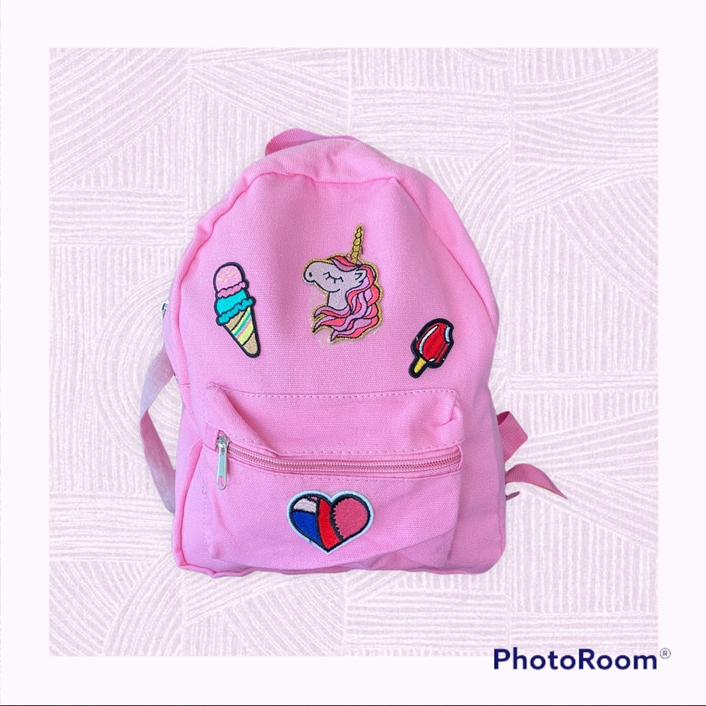 Small backpack with patch